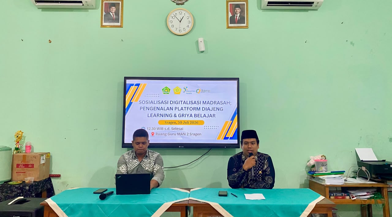 Menuju Madrasah Modern, MAN 2 Sragen Optimalkan Pembelajaran Berbasis Diajeng Learning