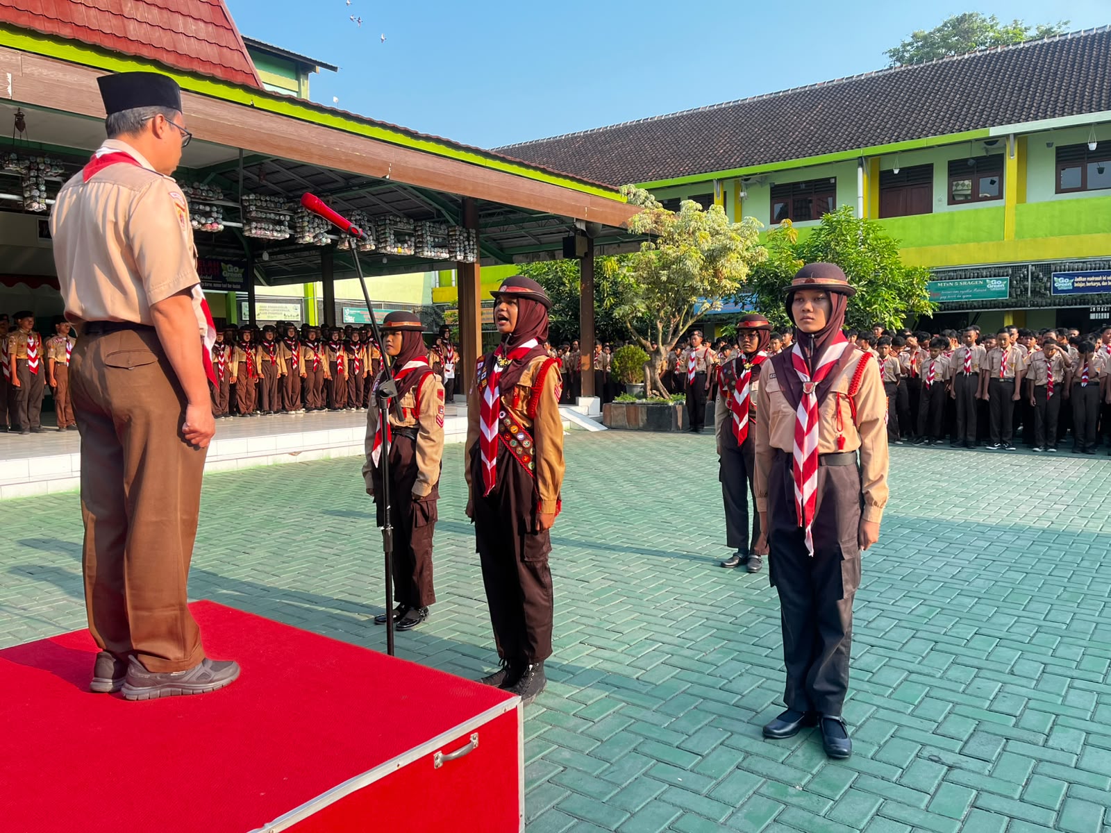 Kado Terindah Hari Pramuka, Delapan Prestasi Pramuka MTsN 5 Sragen Menggema