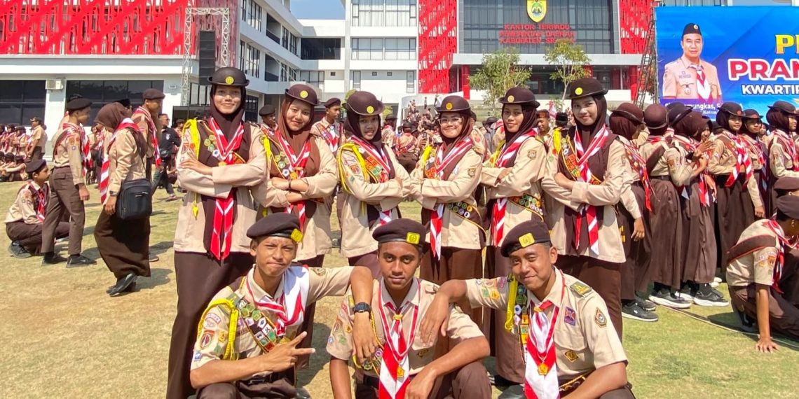 Bangga! 12 Siswa MA Nurul Huda Dikukuhkan sebagai Pasukan Garuda Kwarcab Sragen
