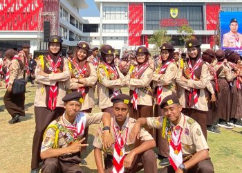Bangga! 12 Siswa MA Nurul Huda Dikukuhkan sebagai Pasukan Garuda Kwarcab Sragen