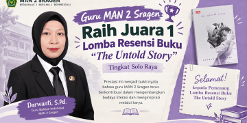 Guru MAN 2 Sragen Raih Juara 1 Lomba Resensi Buku Tingkat Solo Raya