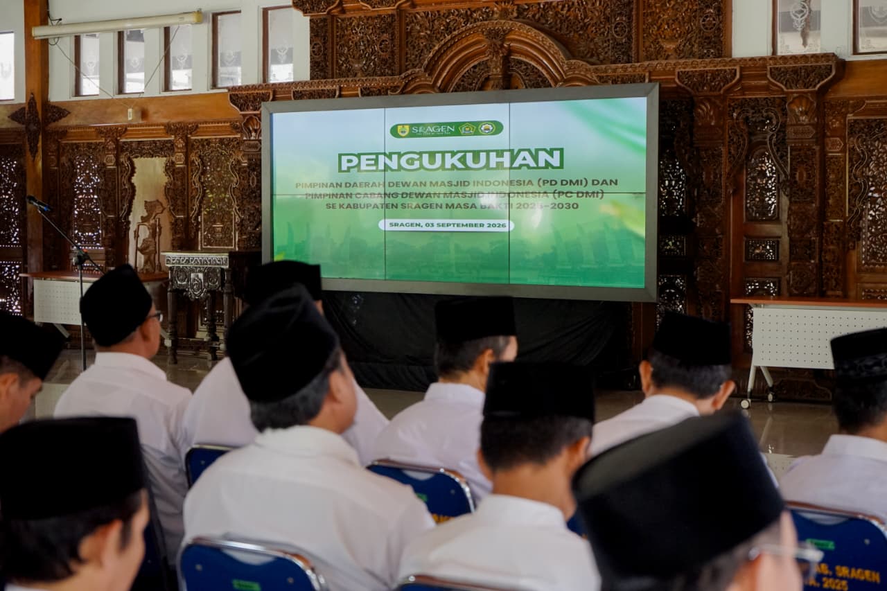 Pengurus PD DMI dan PC DMI Kabupaten Sragen Resmi Dikukuhkan, Siap Makmurkan Masjid