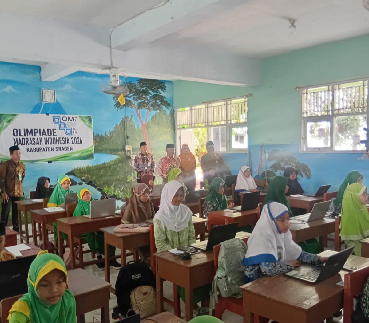 Tutup Rangkaian OMI Tingkat Kabupaten Sragen, Siswa MI Adu Kemampuan Matematika dan IPAS