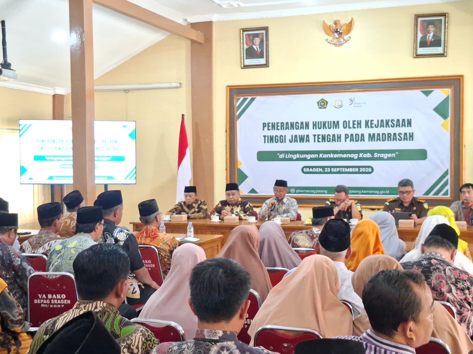 Makin Melek Hukum! Kamad dan Komite Madrasah Negeri se-Kabupaten Sragen Dapatkan Penerangan Hukum dari Kejati Jateng