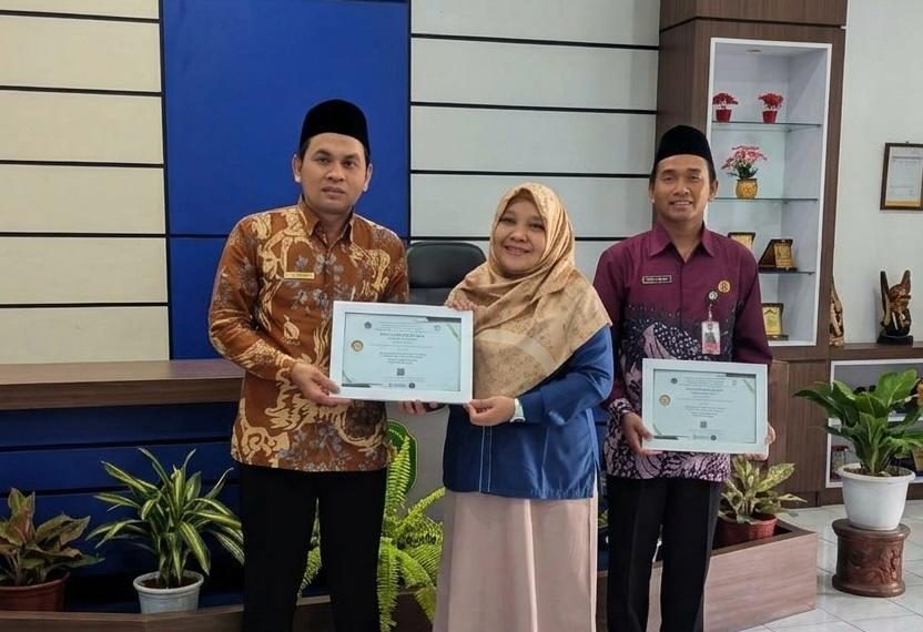 Tertib dan Akuntabel Kelola Anggaran, MTsN 1 Sragen Raih Dua Capaian dari KPPN