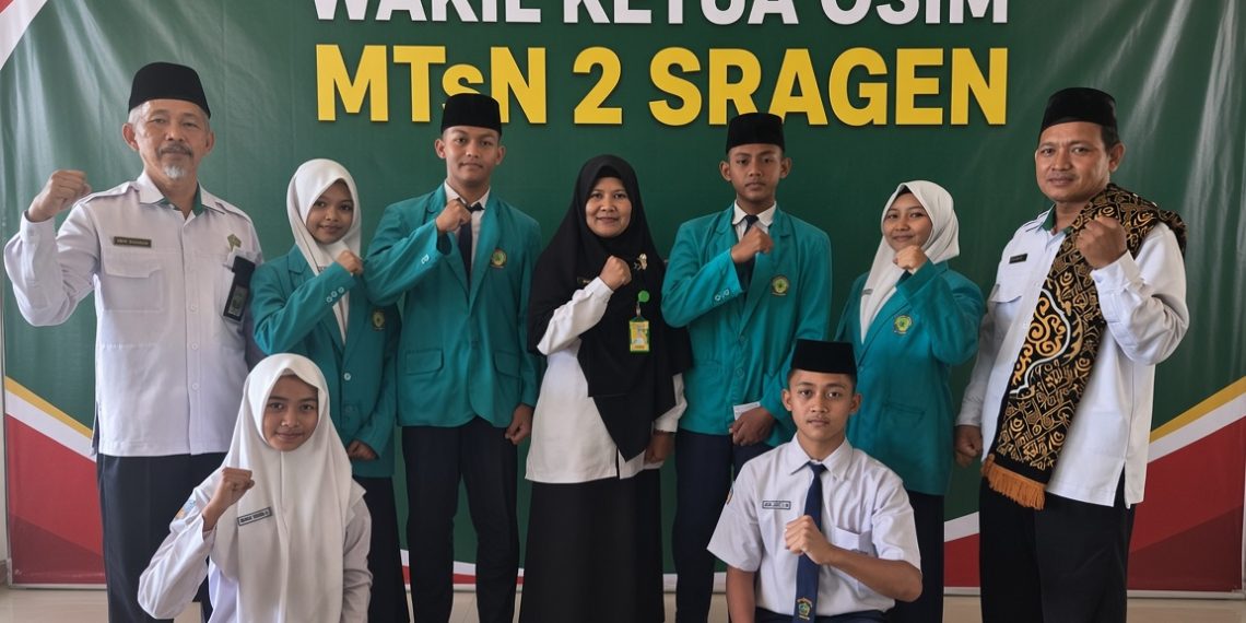 Adu Gagasan Dua Paslon Warnai Orasi OSIM MTsN 2 Sragen