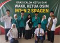 Adu Gagasan Dua Paslon Warnai Orasi OSIM MTsN 2 Sragen
