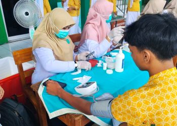 Monitoring Kesehatan Sejak Dini, MAN 2 Sragen Gelar Skrining Kesehatan Bersama Puskesmas Plupuh 1