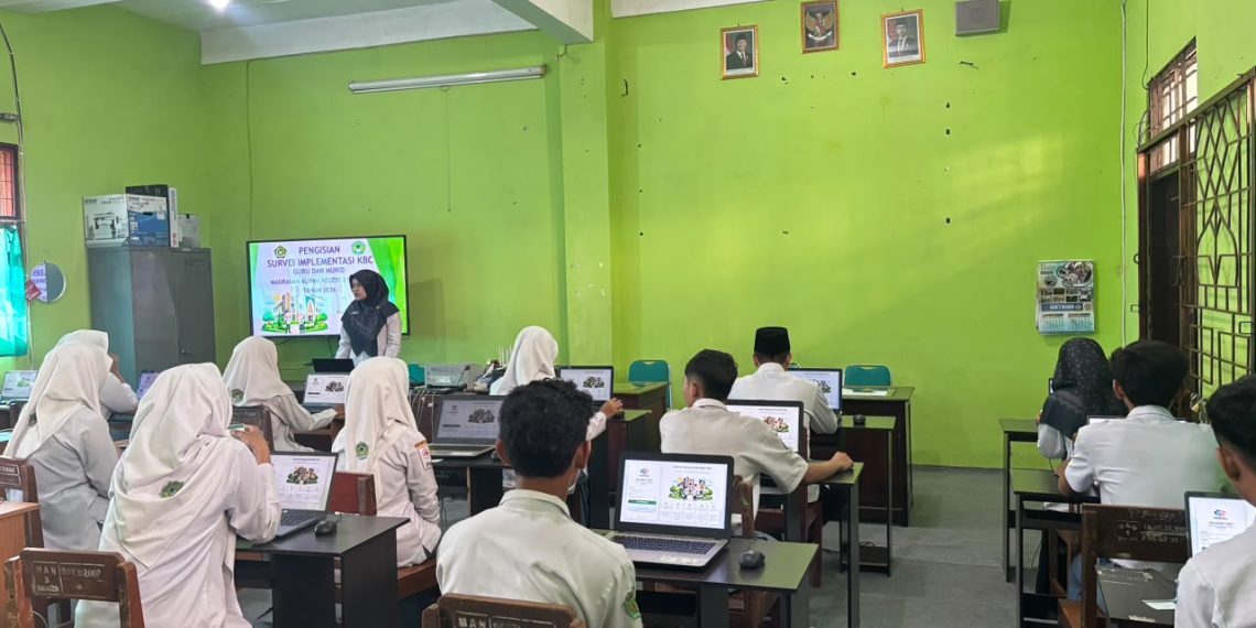 Petakan Penerapan Kurikulum Berbasis Cinta, MAN 3 Sragen Ikuti Survei Nasional Sahabat KBC