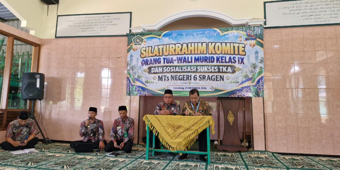 Sinergi untuk Prestasi: MTsN 6 Sragen Rangkul Orang Tua Sukseskan Tes Kemampuan Akademik Siswa